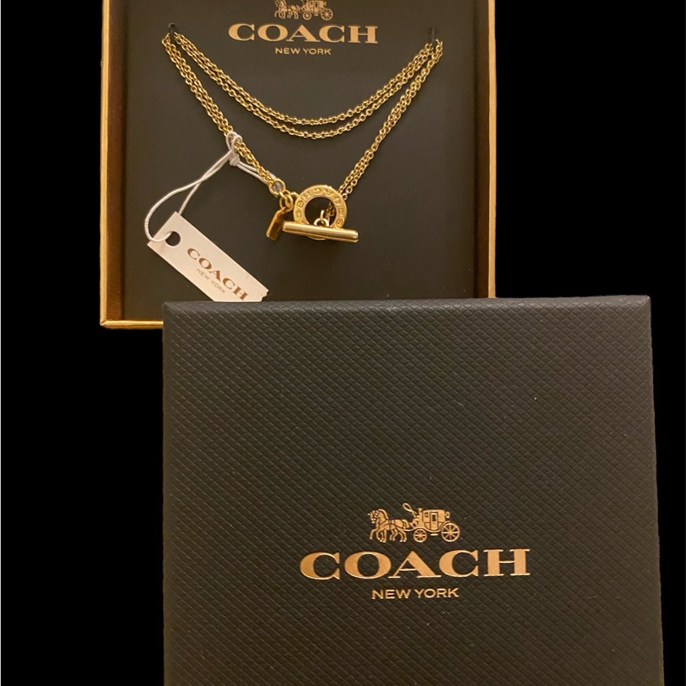 Coach gold tone bracelet